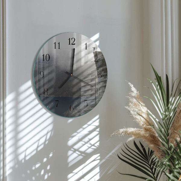 Wanduhr rund Abgrund
