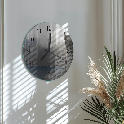 Wanduhr rund Abgrund