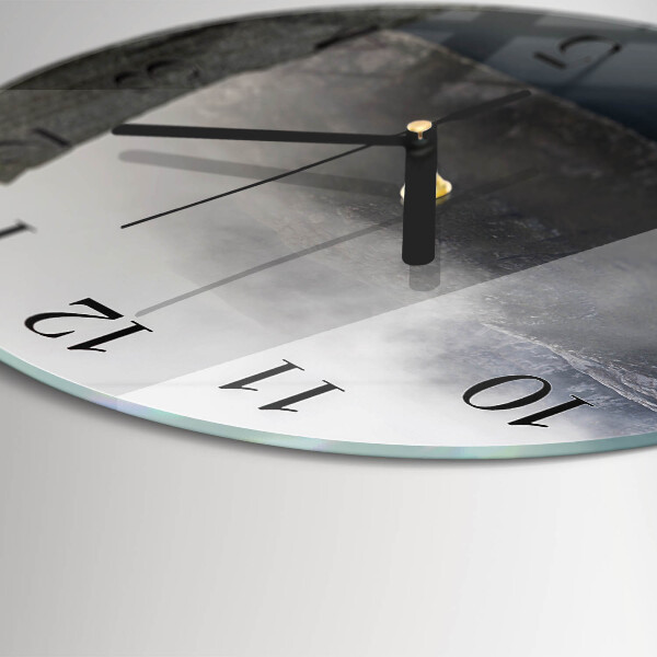 Wanduhr rund Abgrund