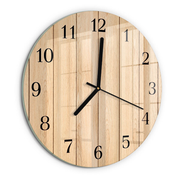 Wanduhr rund Holz