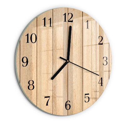 Wanduhr rund Holz