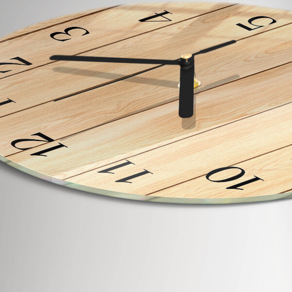 Wanduhr rund Holz