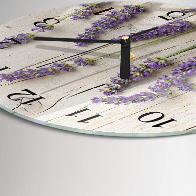 Wanduhr rund Lavendel