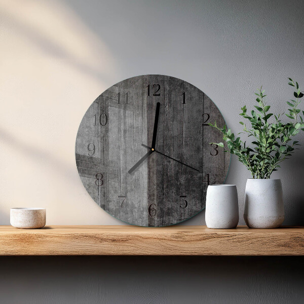Wanduhr rund Holz