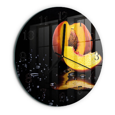 Wanduhr rund Pfirsich