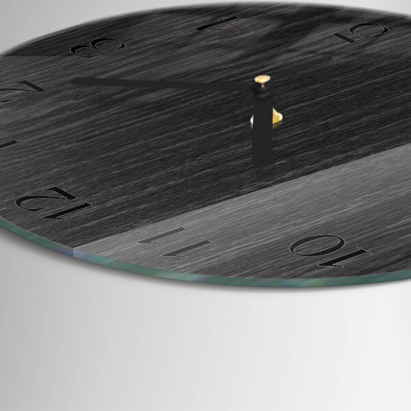 Wanduhr rund Holz