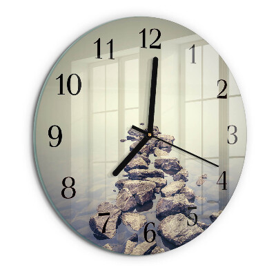 Wanduhr rund Flussufer