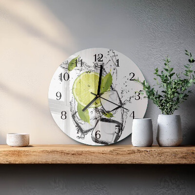 Wanduhr rund Kalziumkarbonat