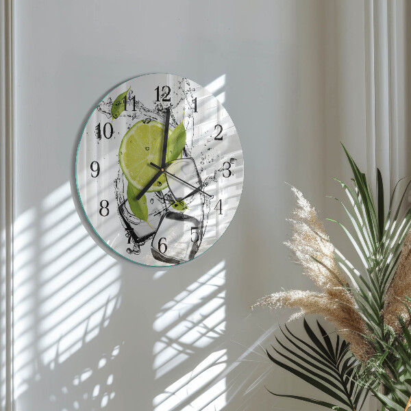 Wanduhr rund Kalziumkarbonat