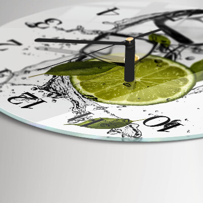 Wanduhr rund Kalziumkarbonat