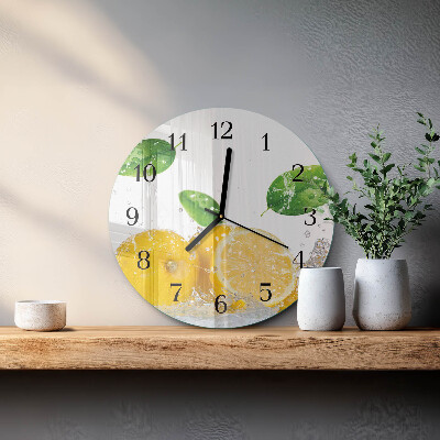 Wanduhr rund Zitronensäure