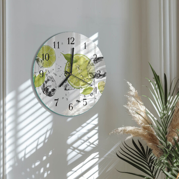 Wanduhr rund Kalziumkarbonat