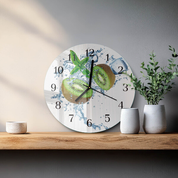 Wanduhr rund Kiwi