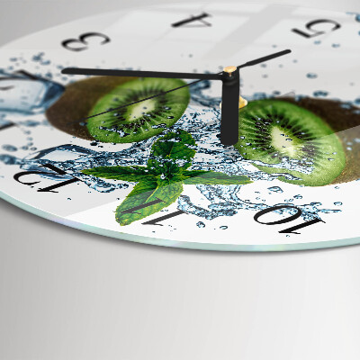 Wanduhr rund Kiwi