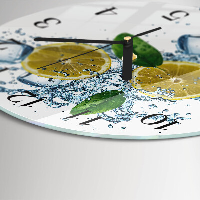 Wanduhr rund Zitronensäure