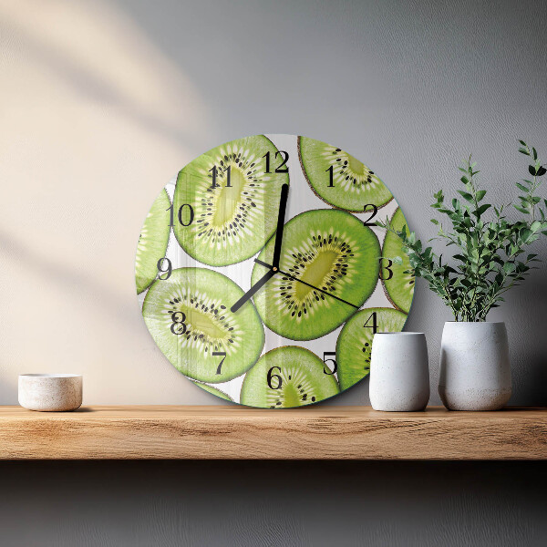 Wanduhr rund Kiwi