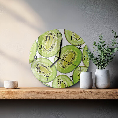 Wanduhr rund Kiwi