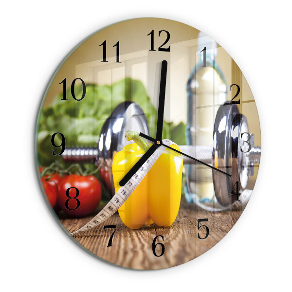 Wanduhr rund Pfeffer