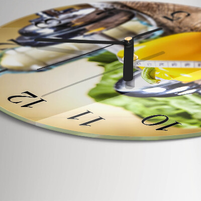 Wanduhr rund Pfeffer