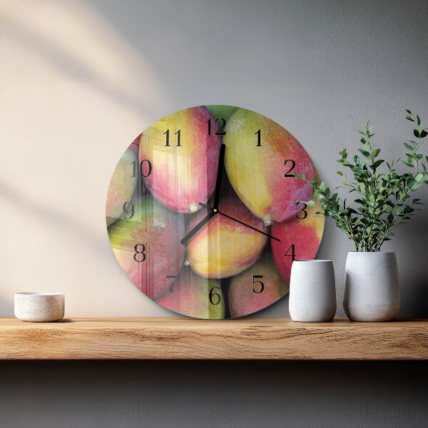 Wanduhr rund Obst