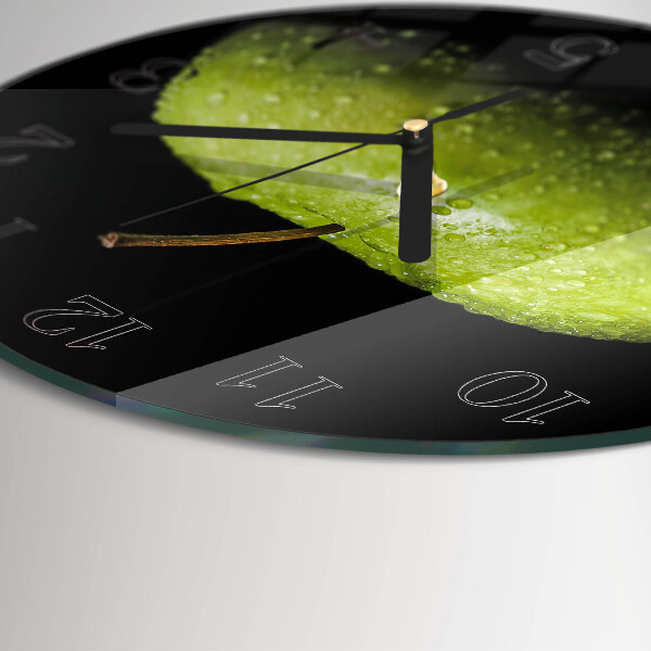 Wanduhr rund Apfel
