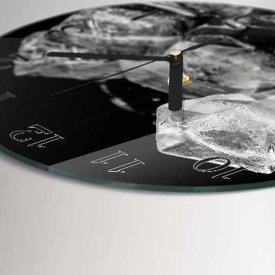Wanduhr rund Eiswürfel