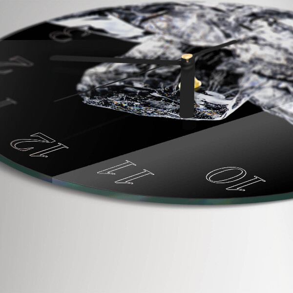 Wanduhr rund Eiswürfel