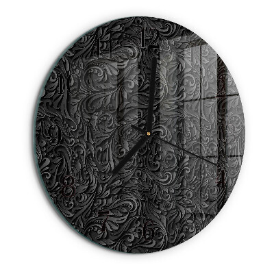 Wanduhr rund Muster