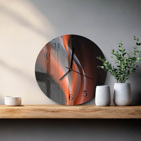 Wanduhr rund Lichtwellen