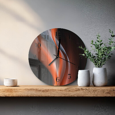 Wanduhr rund Lichtwellen
