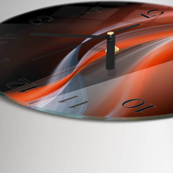 Wanduhr rund Lichtwellen