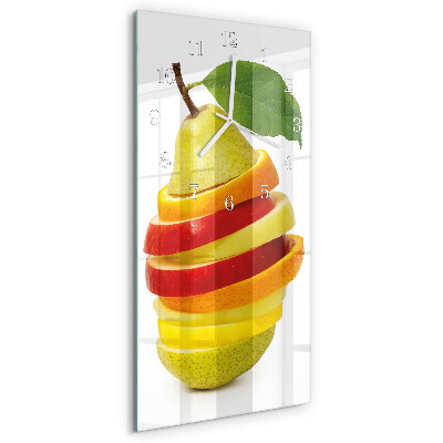Vertikale Uhr Obst