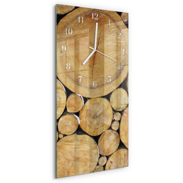 Vertikale Uhr Holz