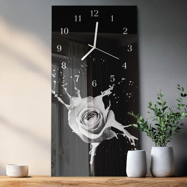 Vertikale Uhr Rose