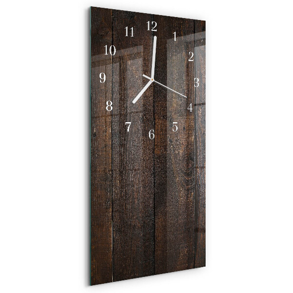Vertikale Uhr Holz