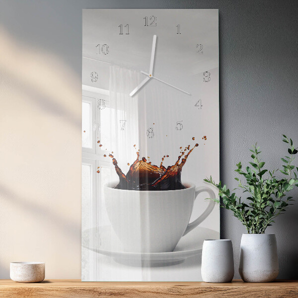 Vertikale Uhr Kaffee