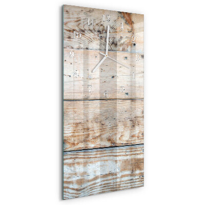 Vertikale Uhr Holz