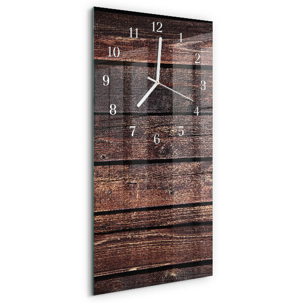 Vertikale Uhr Holz