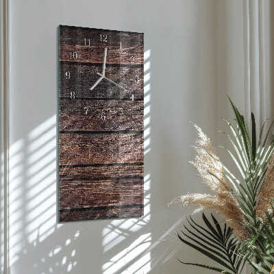 Vertikale Uhr Holz