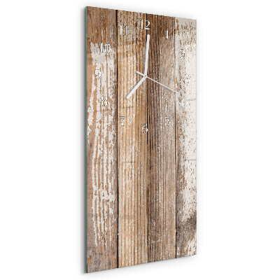 Vertikale Uhr Holz