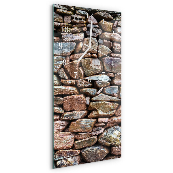 Vertikale Uhr Steinmauer