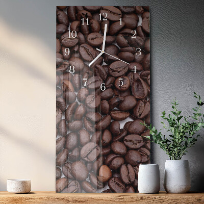 Vertikale Uhr Kaffeebohnen