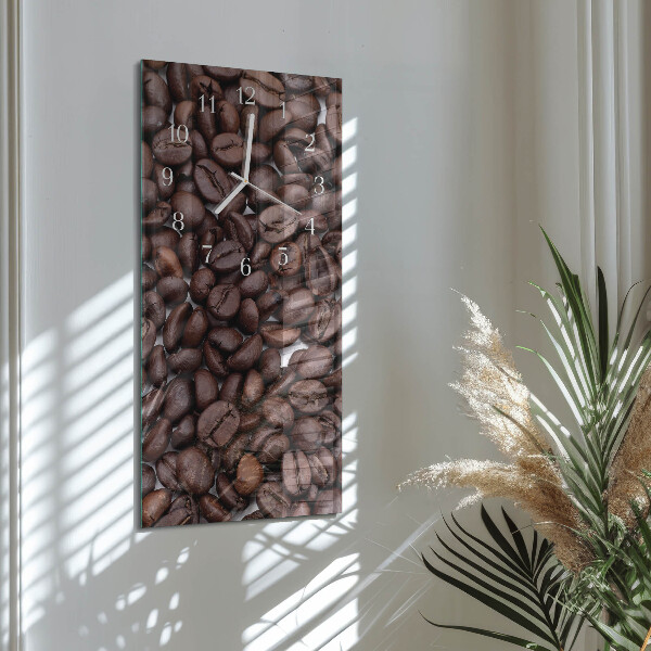 Vertikale Uhr Kaffeebohnen