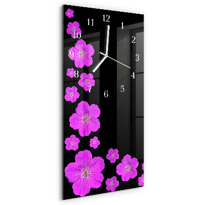 Vertikale Uhr Blumen