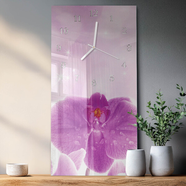 Vertikale Uhr Orchidee