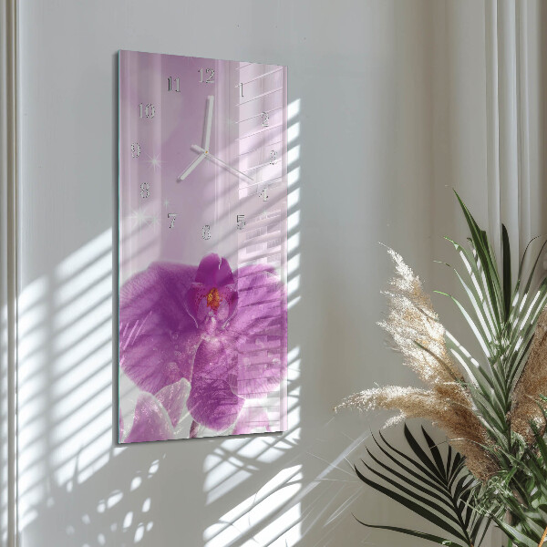 Vertikale Uhr Orchidee