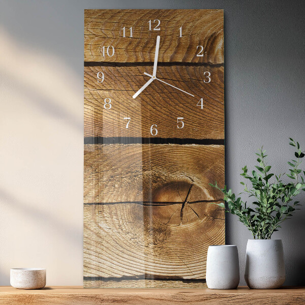 Vertikale Uhr Holz