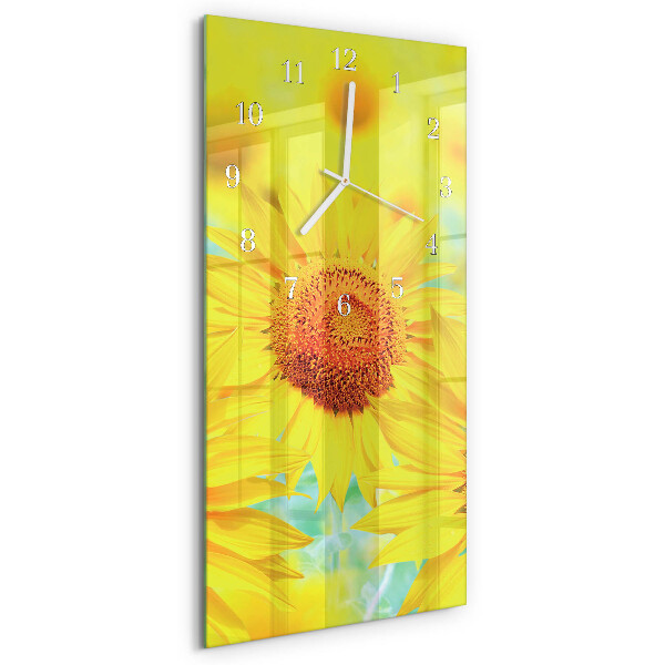 Vertikale Uhr Sonnenblume