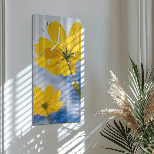 Vertikale Uhr Blume
