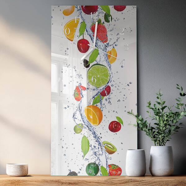 Vertikale Uhr Obst